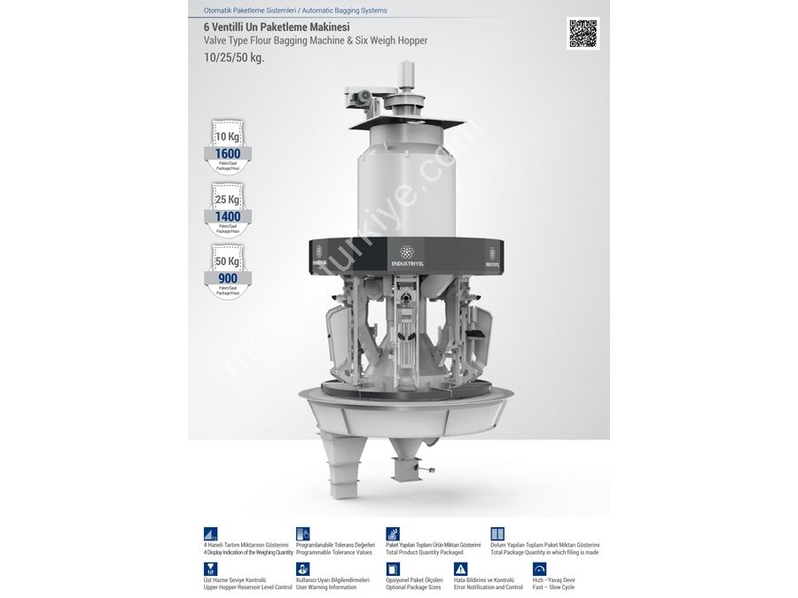 6-Nozzle Flour Bag Filling and Packaging Machine