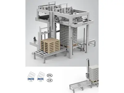Asansörlü Paletleme Sistemi (Palletizing System With Elevator)