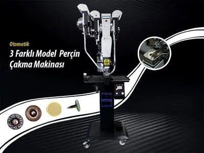 Otomatik 3 Farklı Model Perçin Çakma Makinesi