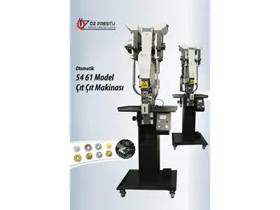 Otomatik 54-61 Model Çıtçıt ve Plastik Çıtçıt Çakma Makinesi
