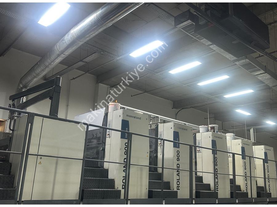 2008 - Man Roland 905-6+Lv Machine d'impression offset 5 couleurs Hiprint