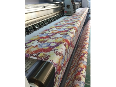 320 cm 2 Baskı Kafalı Endüstriyel Dijital Tekstil Baskı Makinası - 4