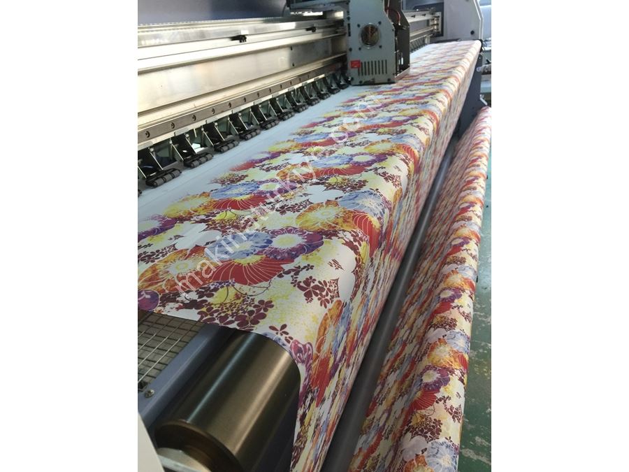320 cm 2 Baskı Kafalı Endüstriyel Dijital Tekstil Baskı Makinası
