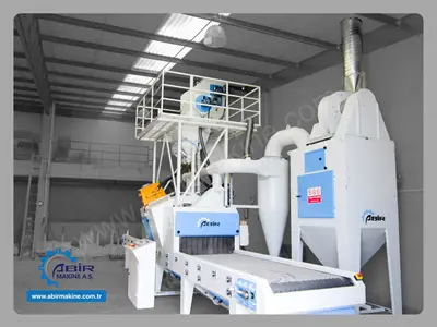 1000x300 mm Parke ve Doğal Taş Kumlama Makinası