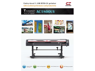 2 Kafalı 180 Cm Rulodan Ruloya Dijital Led Uv Baskı Makinesi - 4