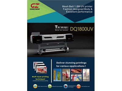 180 Cm 2-4 Head Hybrid Led Uv Digital Printing Machine - 2