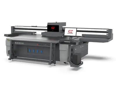 250 Cm X 130 Cm 4-8 Kafalı Pro Flatbed (Tabaka) Led Uv Baskı Makinesi