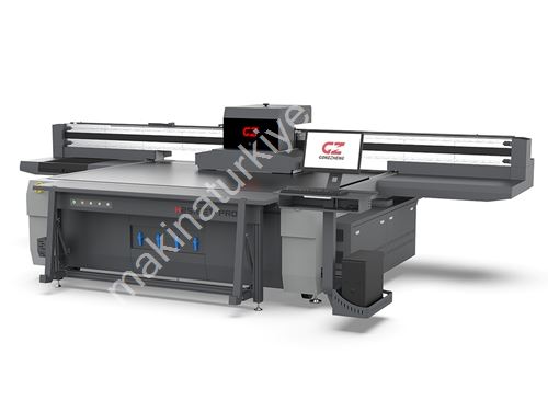 250 Cm X 130 Cm 4-8 Head Pro Flatbed (Sheet) Led Uv Printing Machine