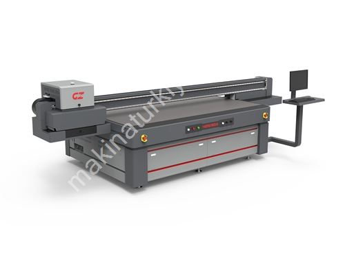 250 Cm X 130 Cm 8 Head Flatbed (Sheet) Led UV Printing Machine