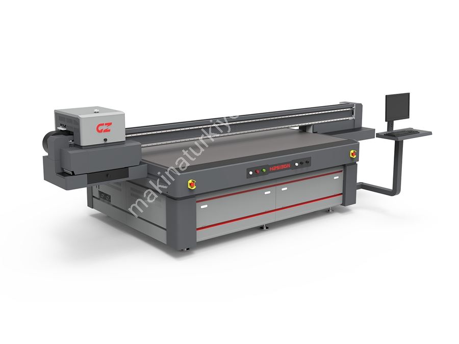 250 Cm X 130 Cm 8 Head Flatbed (Sheet) Led UV Printing Machine
