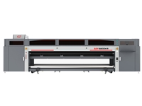 320 Cm 14 Kafalı Rulo'an Ruloya Led Uv Baskı Makinesi