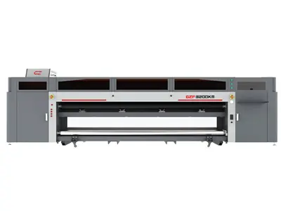 320 Cm 14 Kafalı Rulo'an Ruloya Led Uv Baskı Makinesi