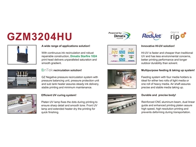 320 Cm 4 Head Roll to Roll Led Hı-Uv Printing Machine - 2