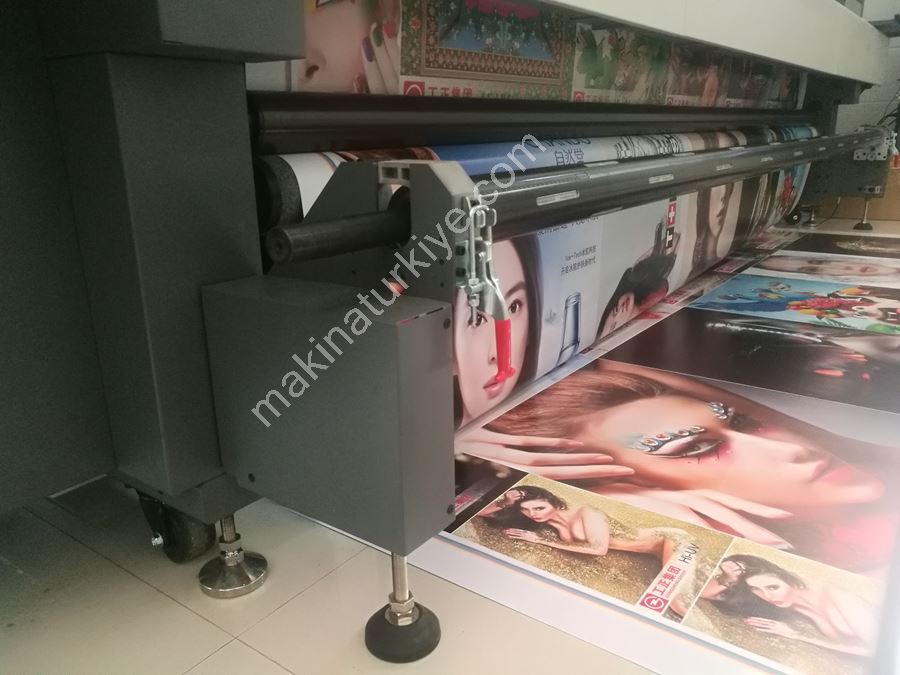 320 Cm 4 Head Roll to Roll Led Hı-Uv Printing Machine