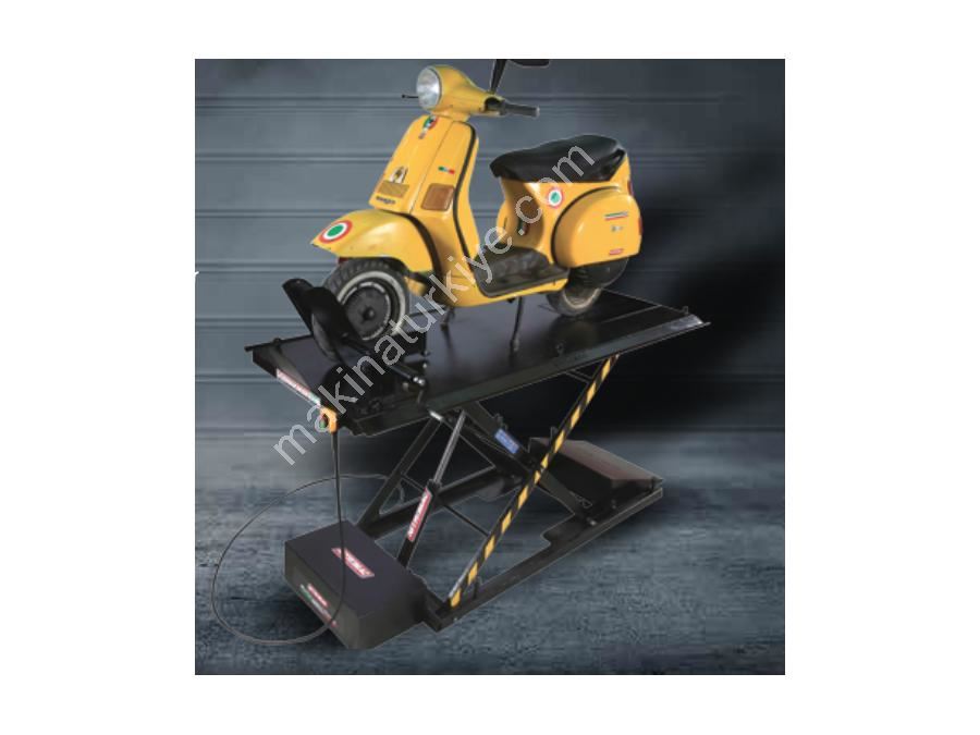 1 Ton Havalı Ön Lastik Kilitli Motosiklet Lifti