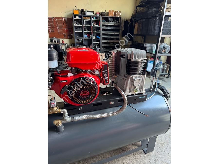 Compresseur à piston pneumatique Abac 5900 italien de 300 litres, 17 CV, démarrage électrique, 12 bars