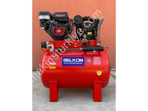 300 Liter, Benzinmotor, Elektrostart, Neu, 12 bar Pannenhilfskolbenkompressor