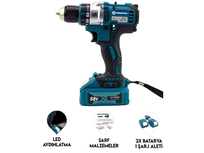 Xr Impactless Dual Battery 58Vf 5Ah Cordless Drill Set - 2