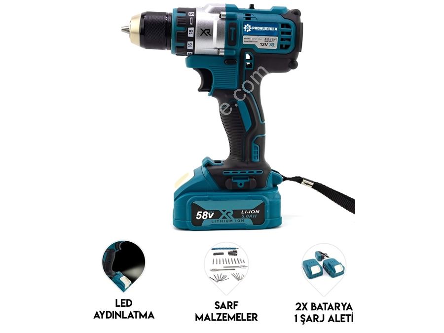Xr Impactless Dual Battery 58Vf 5Ah Cordless Drill Set