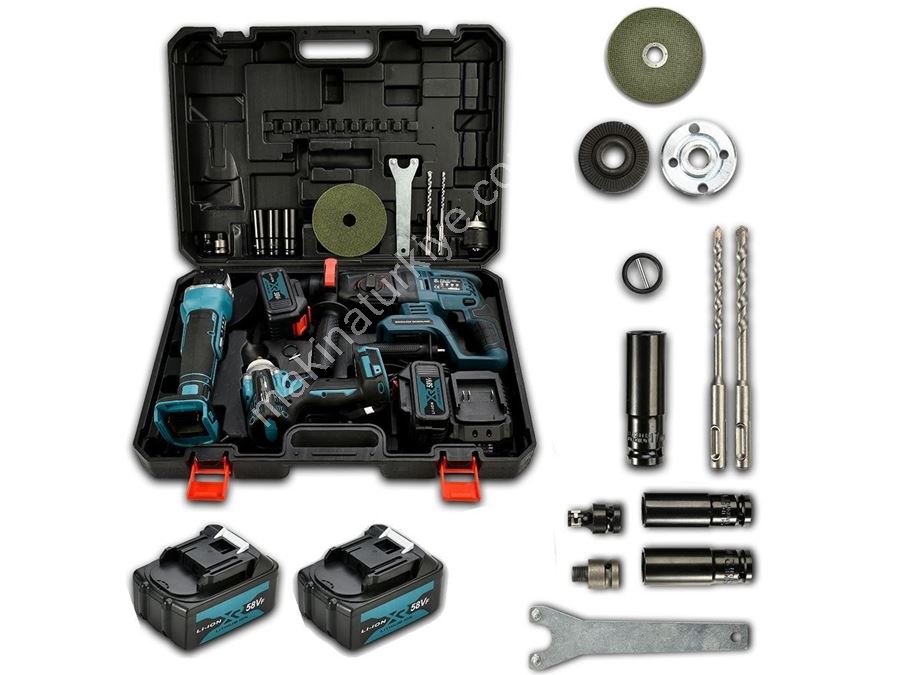 Cordless 58V 3-Piece Breaker Driller Hilti Grinding and Nut Removing Set