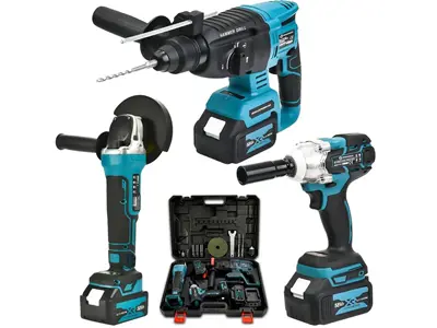 Akülü 58V 3Lü Kırıcı Delici Hilti Taşlama Ve Somun Sökme Set