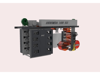 1400mm Sleave Dişlisiz Tamburlu Flexo Baskı Makinası - 2