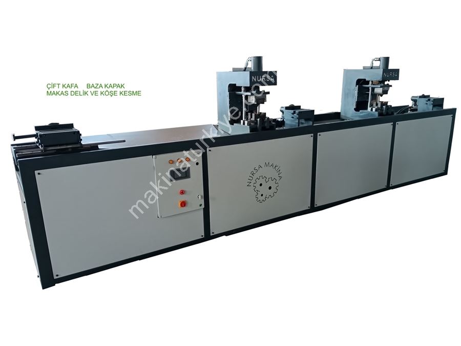 Double (Triple) Head Corner Cutting and Scissor Hole Machine for Base
