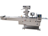 150 paket/dk Ters Yapıştırma Sistemli Yatay Flowpack Paketleme Makinası