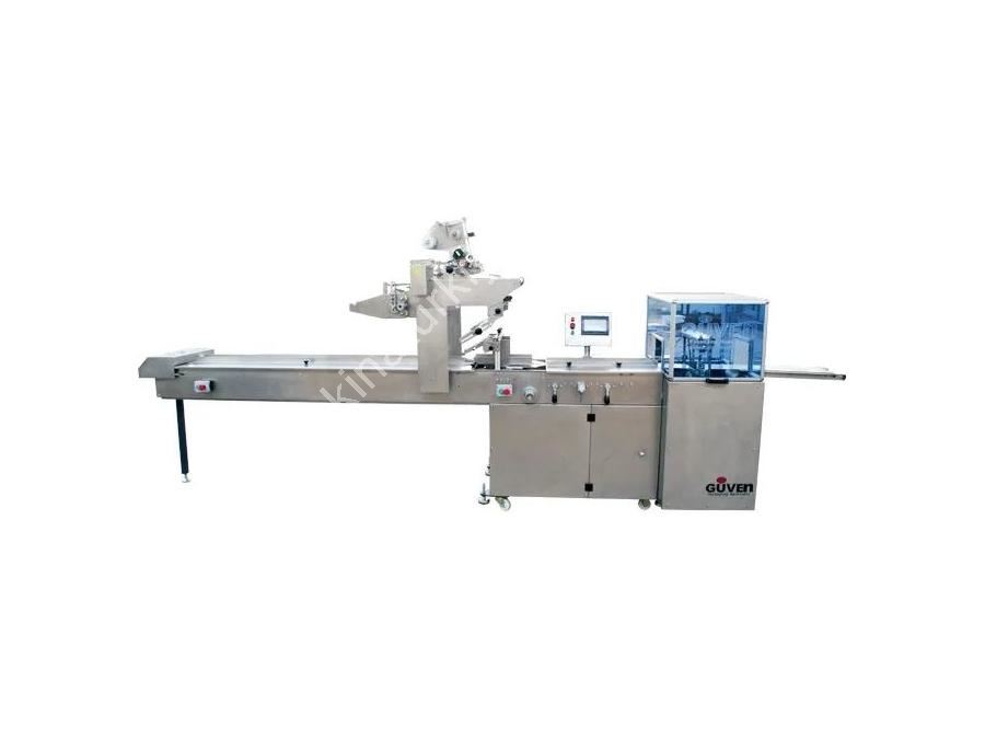 90 pack/min Servo Motor Horizontal Walking Jaw Packaging Machine