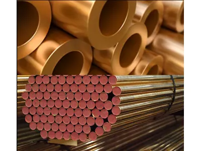⌀40 Çap 3 Metre Bakır Metal Çubuk