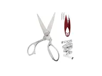 Profesyonel Metal Terzi Makası Gümüş Renkli Büyük Boy 26 Cm Set