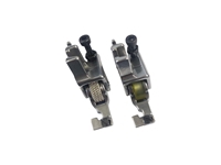 Industrial Type Sewing Machine Compatible Bearing Wheeled Concealed Zipper Foot 2 Piece Set