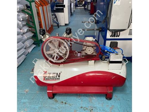 200 Litre Çok Az Kullanılmış Pistonlu Kompresör