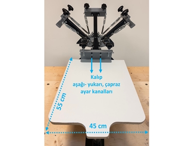 4 Renk 1 İstasyon T-Shirt - Tekstil Ahtapot Serigrafi Baskı Makinesi - 2