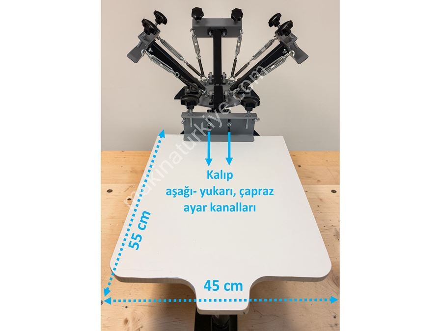 4 Renk 1 İstasyon T-Shirt - Tekstil Ahtapot Serigrafi Baskı Makinesi