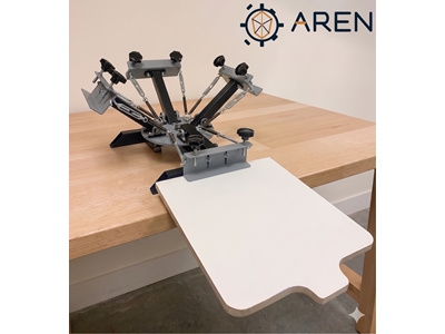 4 Renk 1 İstasyon T-Shirt - Tekstil Ahtapot Serigrafi Baskı Makinesi - 0