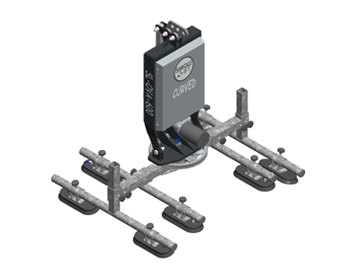 600 Kg Curved Bataryalı Vakumlu Cam Kaldırma Sistemi - 1