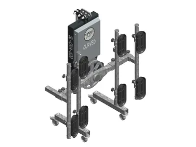 600 Kg Curved Bataryalı Vakumlu Mermer Seramik Cam Kaldırma Sistemi