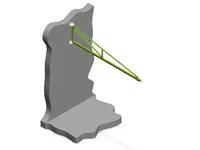 500 Kg (6 M) Kapasiteli Duvara Monte Pergel Vinç