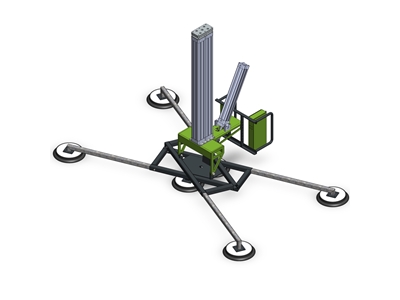 500 Kg Çok Milli Pnömatik Vakumlu Mermer Seramik Cam Taşıma Vantuzu - 3
