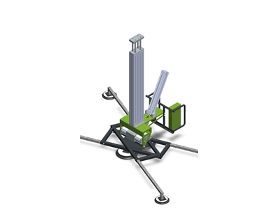 500 Kg Tek Milli Pnömatik Silindiri Vakumlu Mermer Seramik Cam Taşıma Vantuzu - 8
