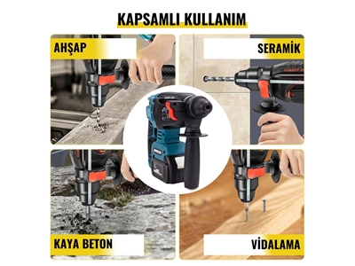 Professional 15-Battery Cordless Brushless 4-piece Hand Tool Set - 5
