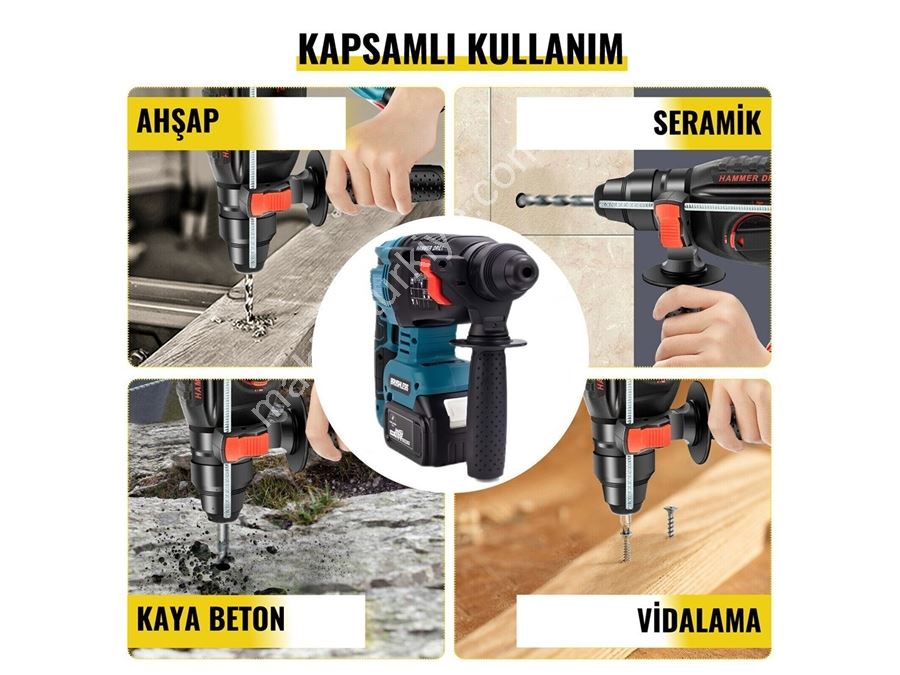 Professional 15-Battery Cordless Brushless 4-piece Hand Tool Set