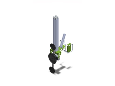 Système compact de levage par aspiration avec fonction de basculement et de rotation, capacité de charge verticale de 300 kg - 4