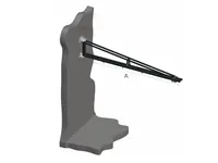 1000 Kg Kapasiteli Duvara Monte Pergel Vinç