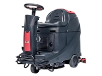 Machine de nettoyage et de lavage de sol montée à cheval de 530 mm