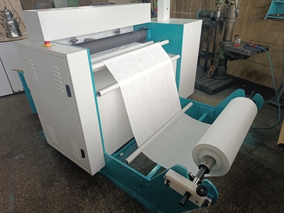 Machine de calibrage de tissu, de toile et de papier de 80 cm à partir d'un rouleau - 2