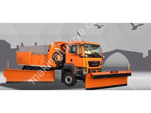 4-9 m³ Kar Küreme ve Tuz Serpme Aracı