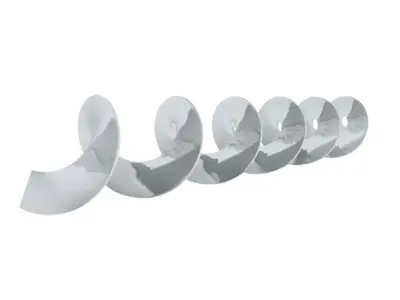 304 Paslanmaz 20 Mm Çap Çekme Yaprak Helezon