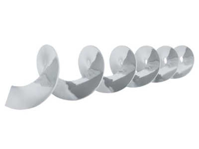 304 Stainless 45mm Diameter Drawn Leaf Helix - 0